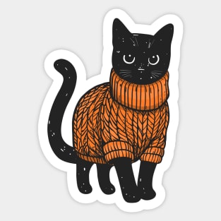 Sweater Weather Cat 7 Sticker